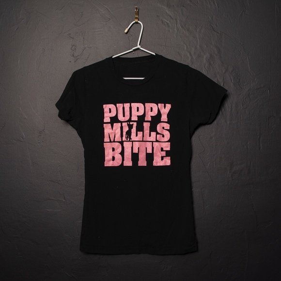 Original Puppy Mills Bite Tee Shirt Small - Picture 1 of 3
